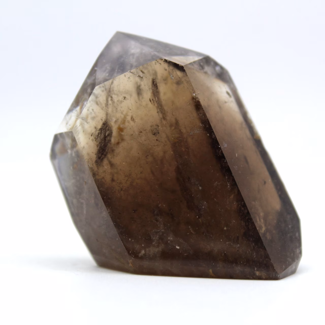 Smoky quartz prism to lay