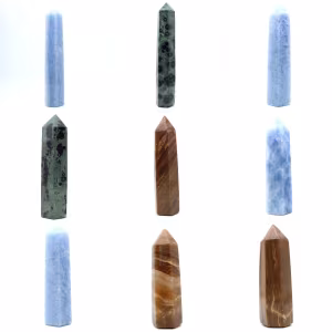 blue calcite prism