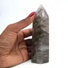 Polished smoky quartz prism - 1