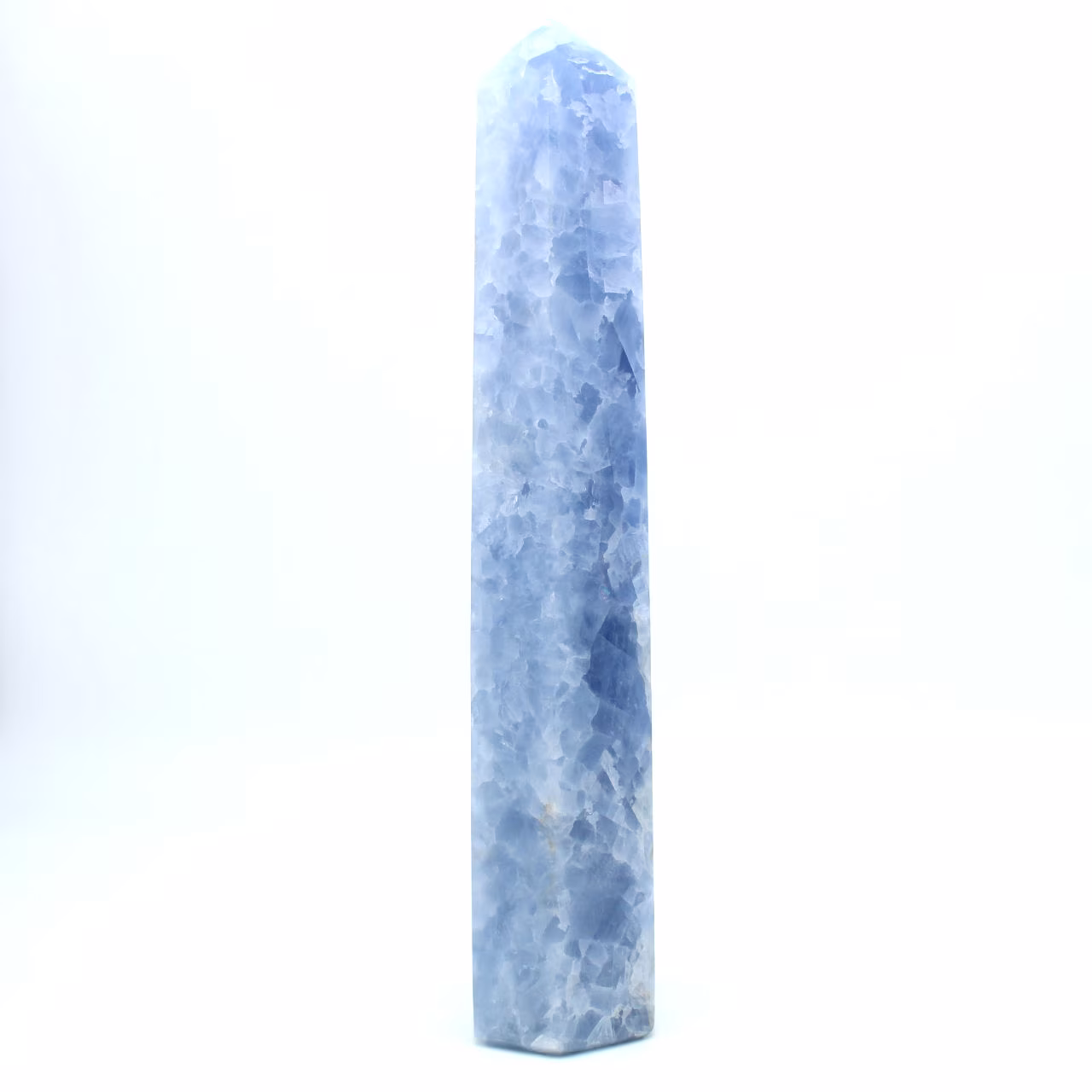 blue calcite prism