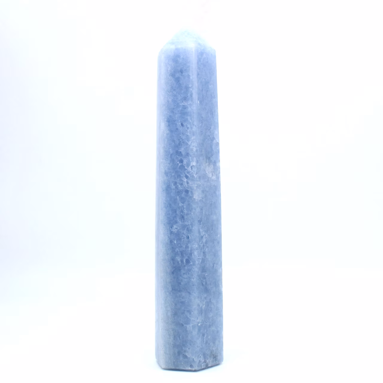 blue calcite prism