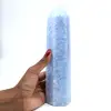 blue calcite prism - 1