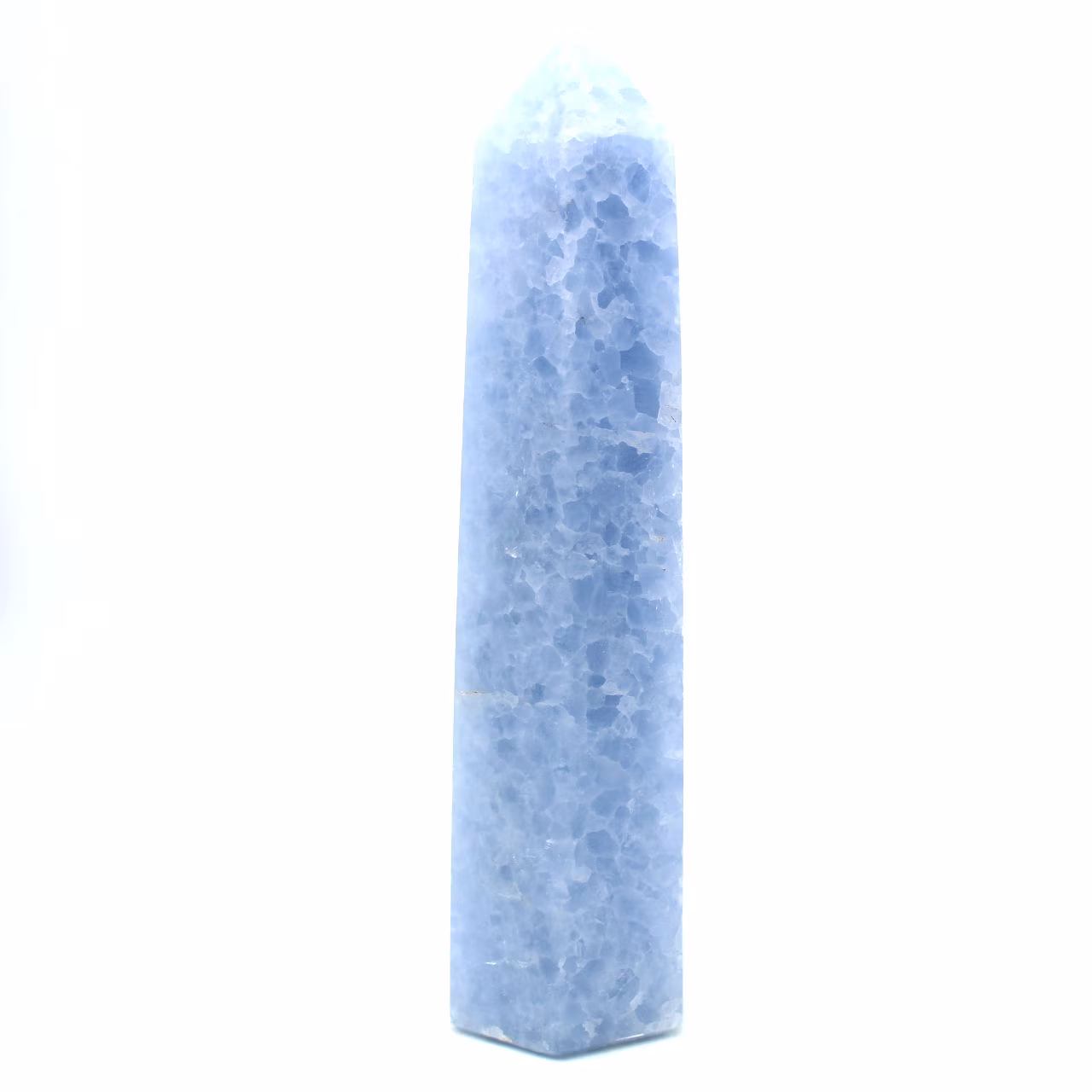 blue calcite prism