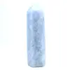 blue calcite prism - 0
