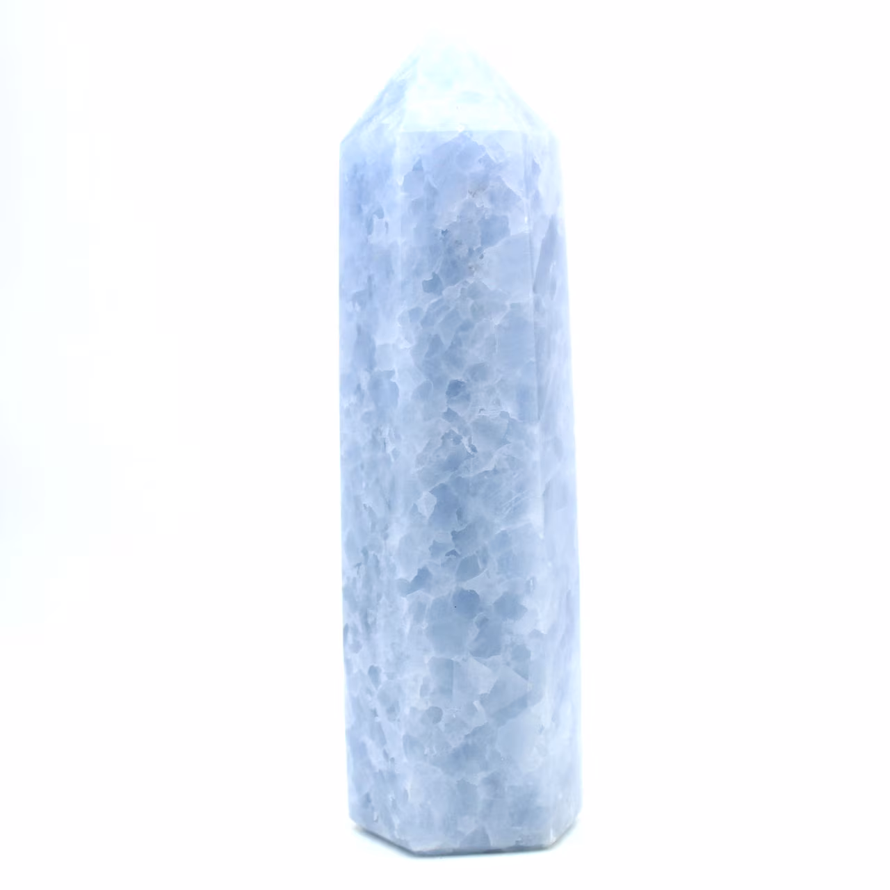 blue calcite prism