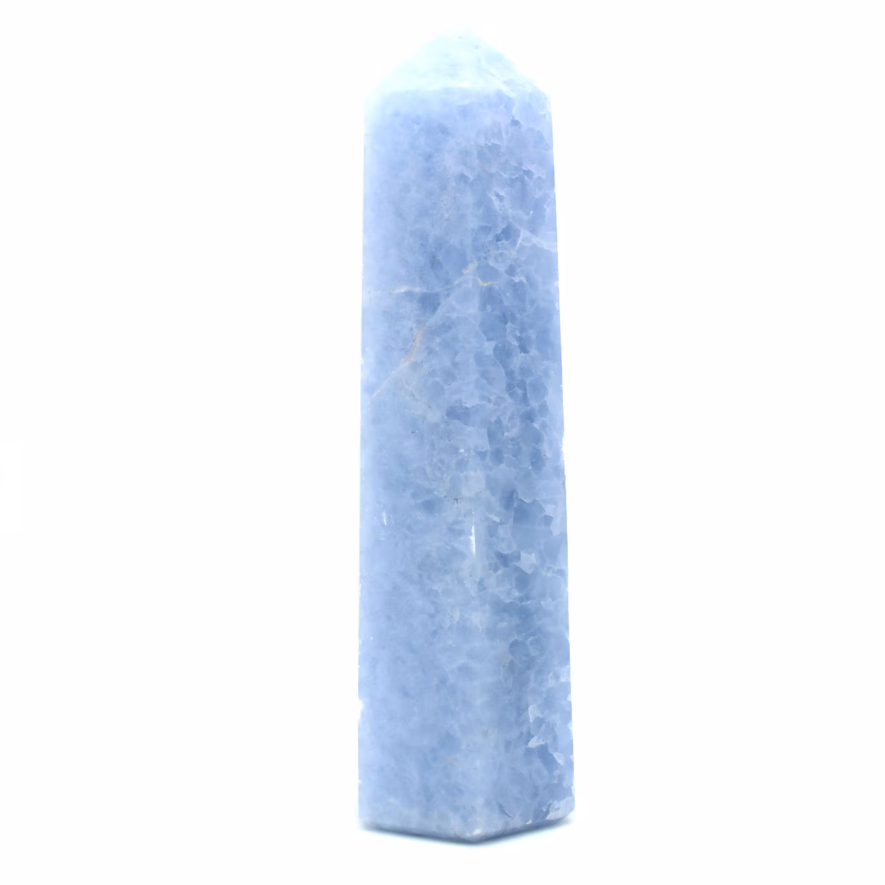 blue calcite prism