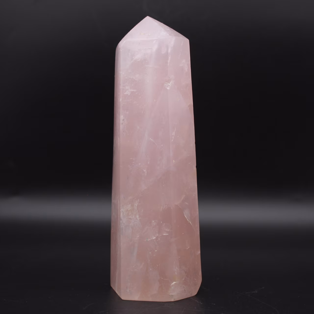 Rose quartz prism