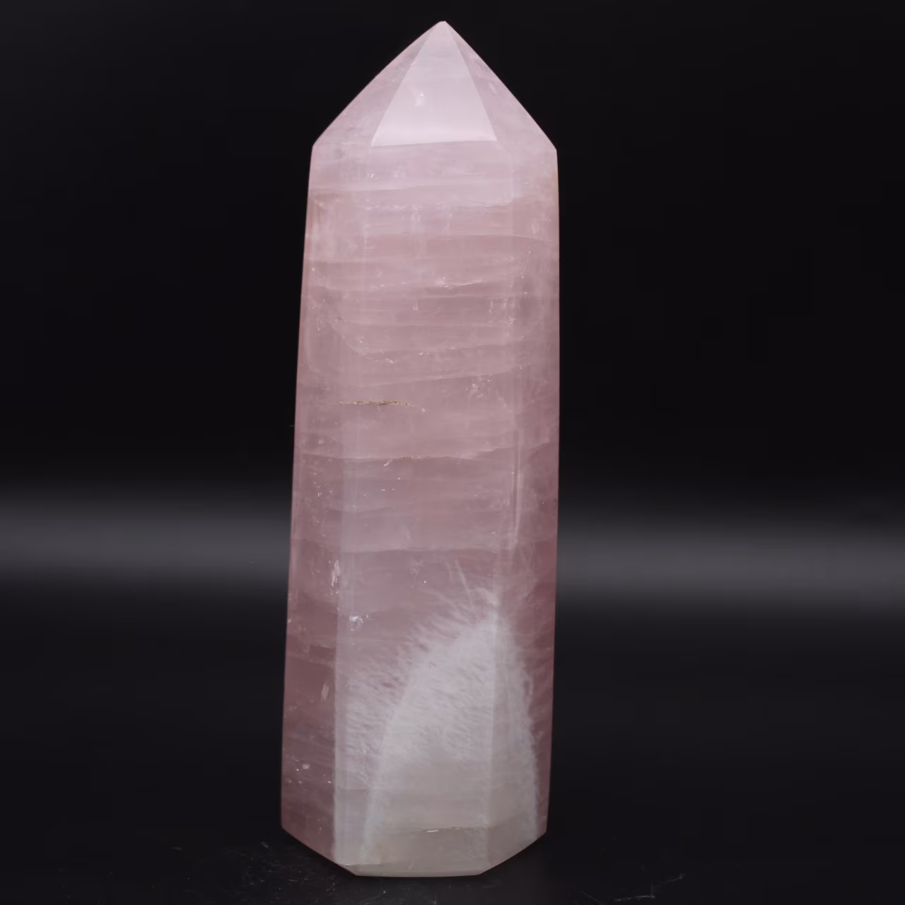 Rose quartz prism