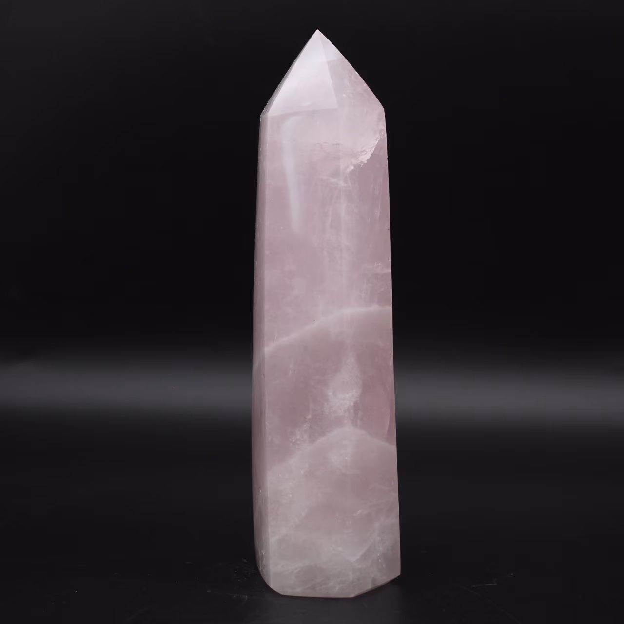 Rose quartz prism