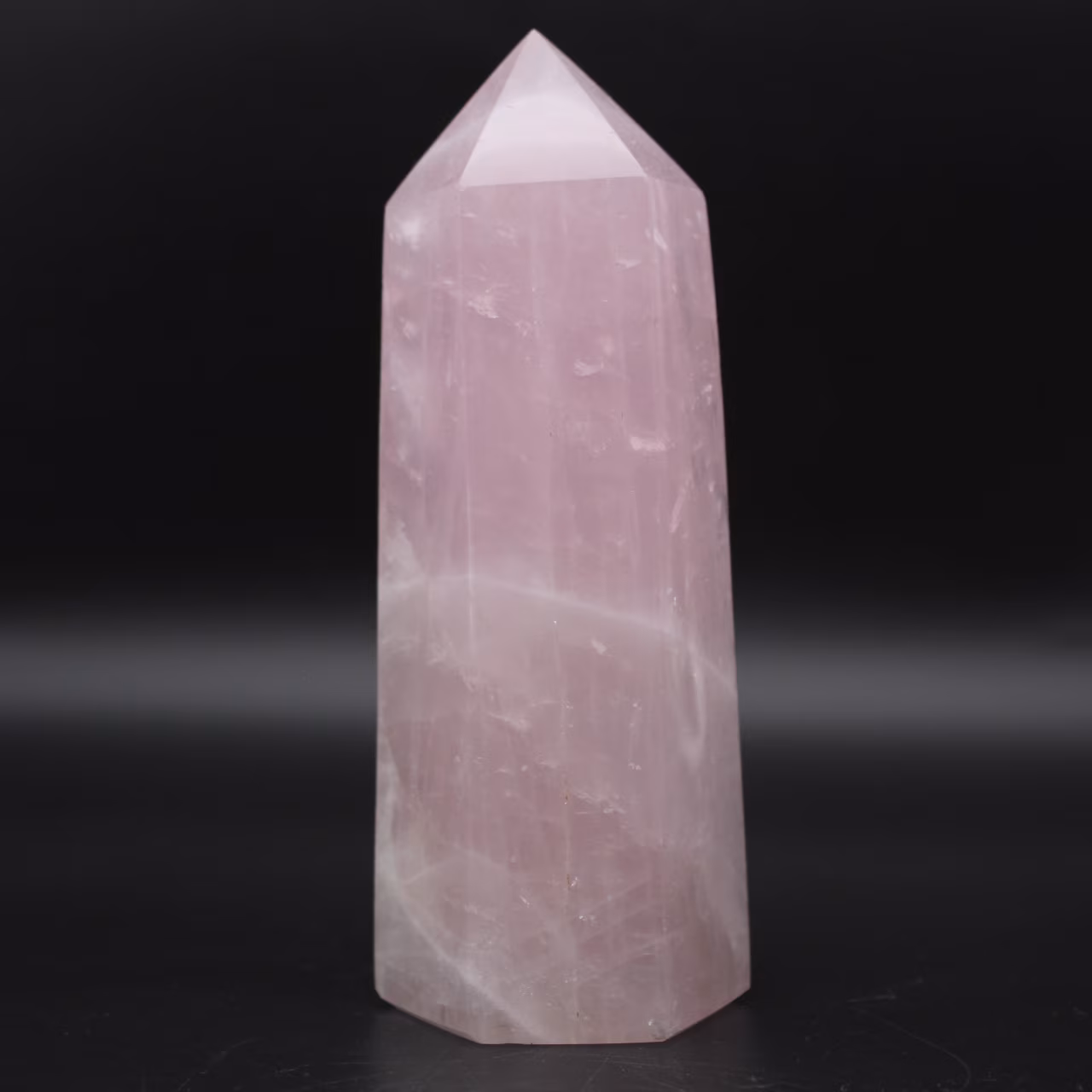 Rose quartz prism