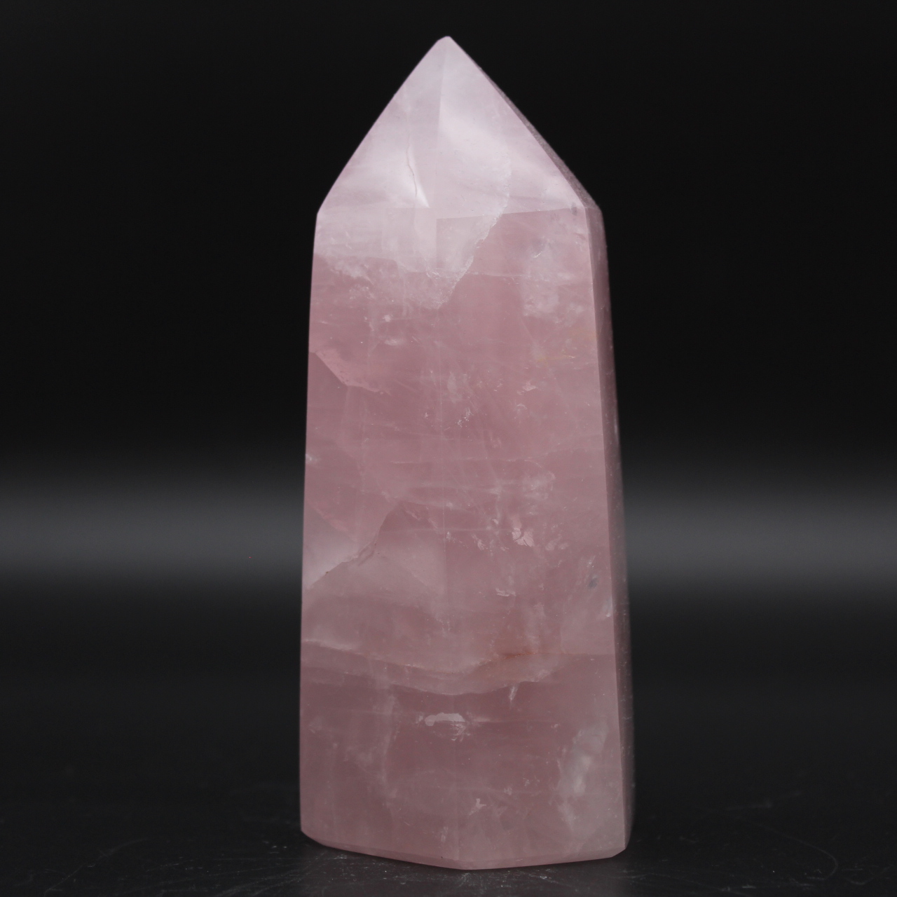 Rose quartz prism