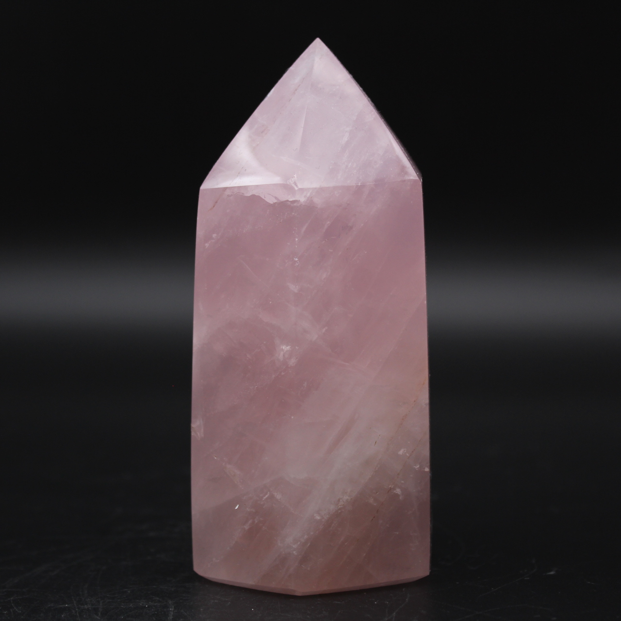 Rose quartz prism