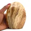Freeform polished honey calcite - 0