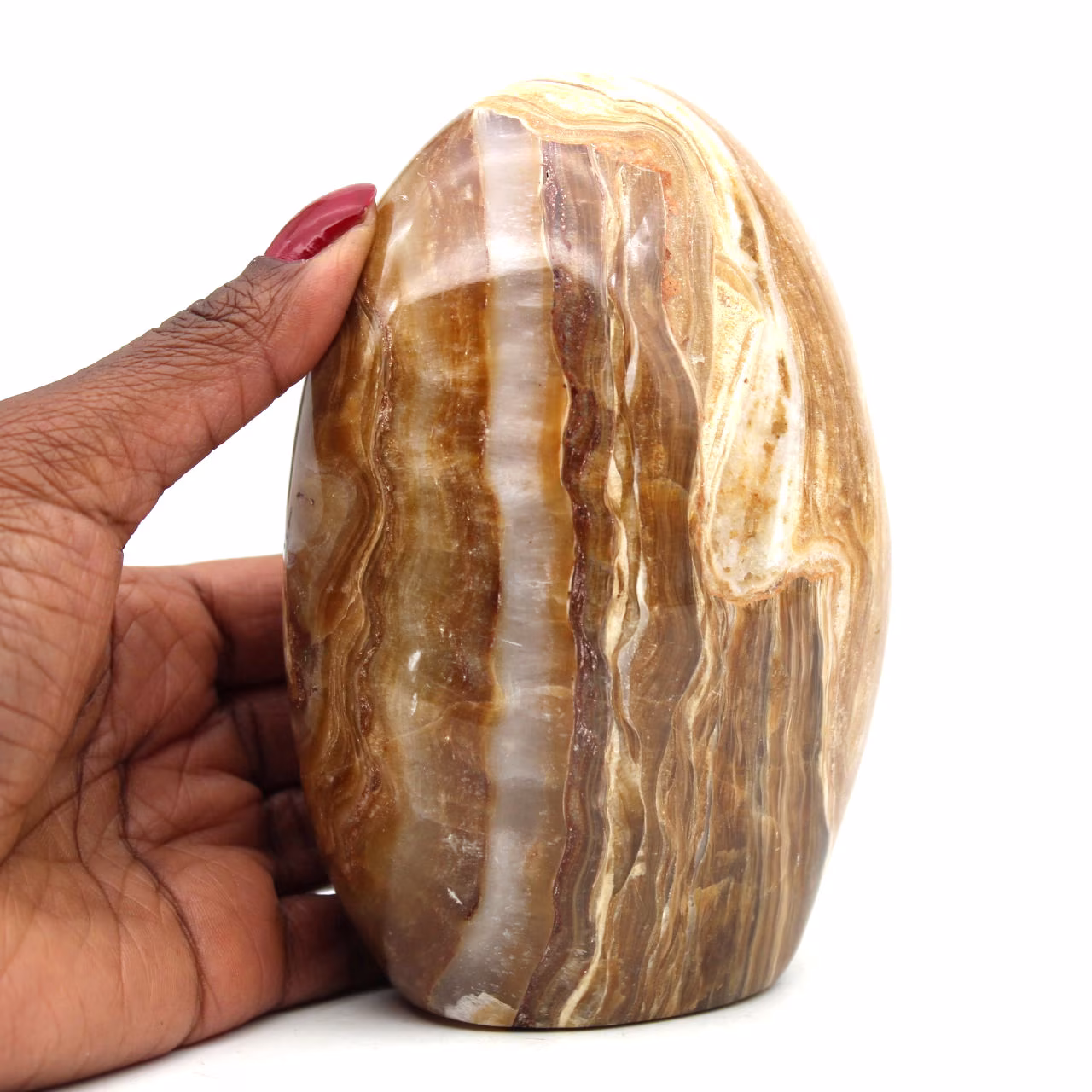 Ornamental honey calcite