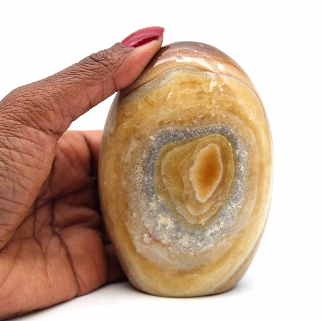 Freeform honey calcite for collection