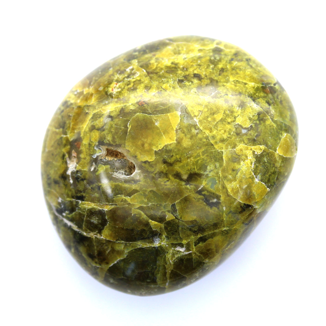 Green opal pebble
