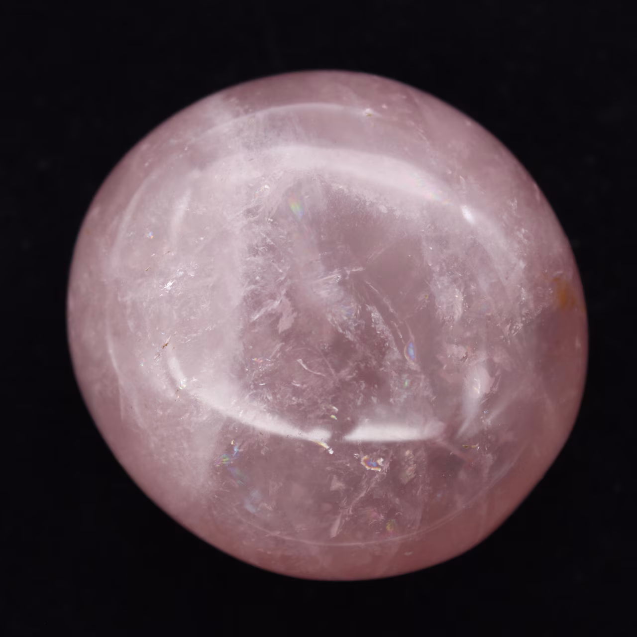 Rose quartz pebbles