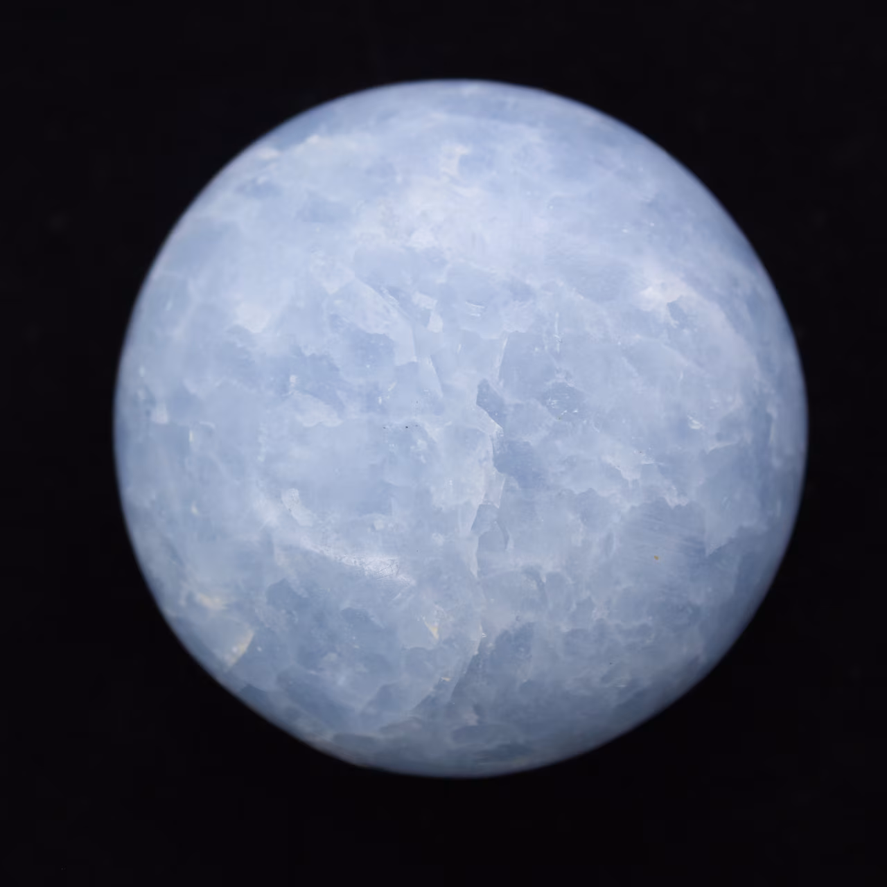 Blue calcite pebbles