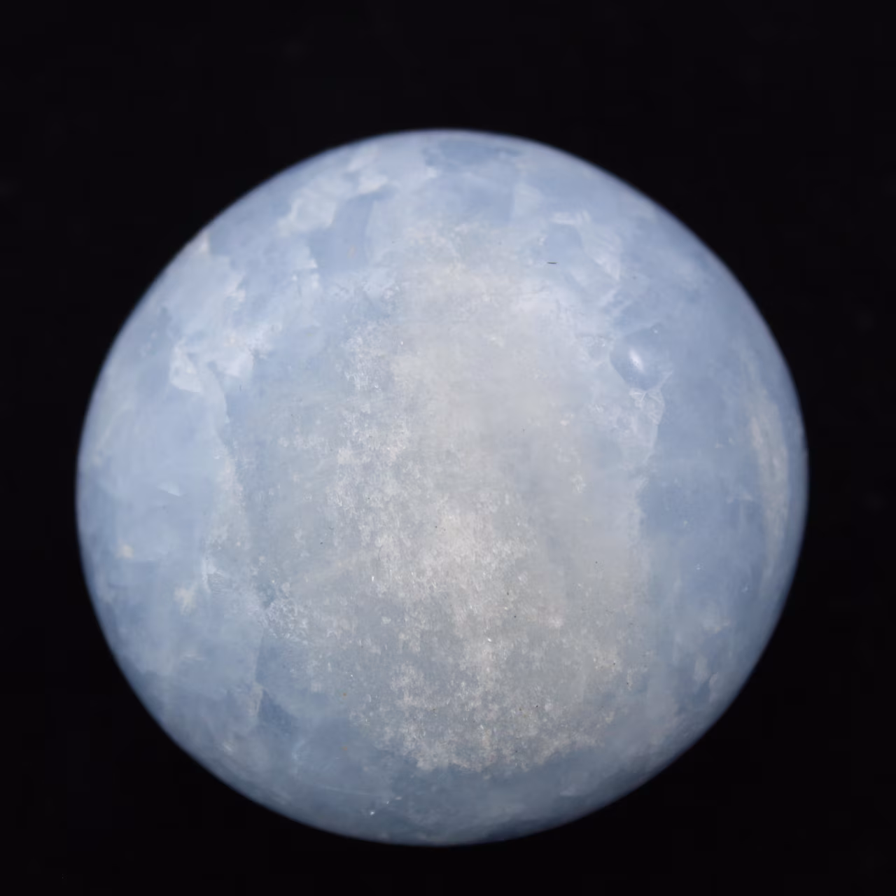 Blue calcite pebbles