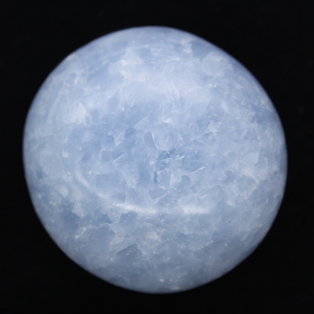 Blue calcite pebbles