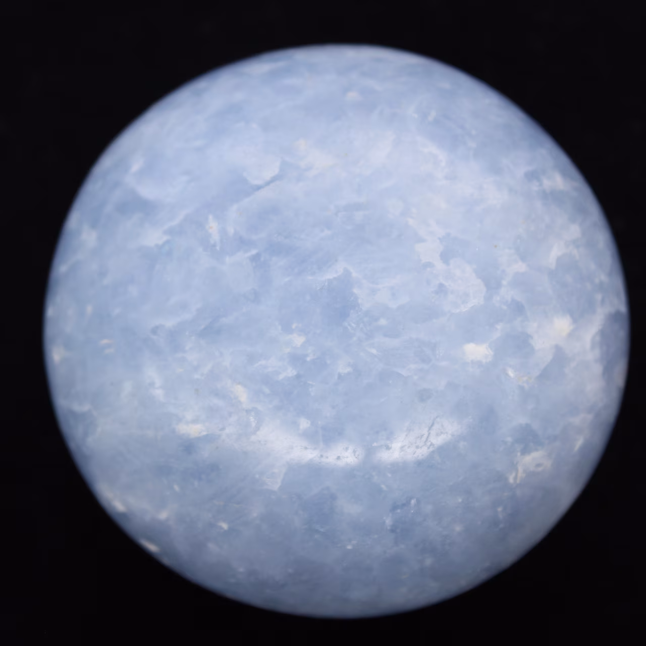 Blue calcite pebbles