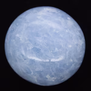 Blue calcite pebbles