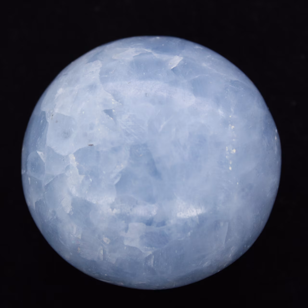 Blue calcite pebbles