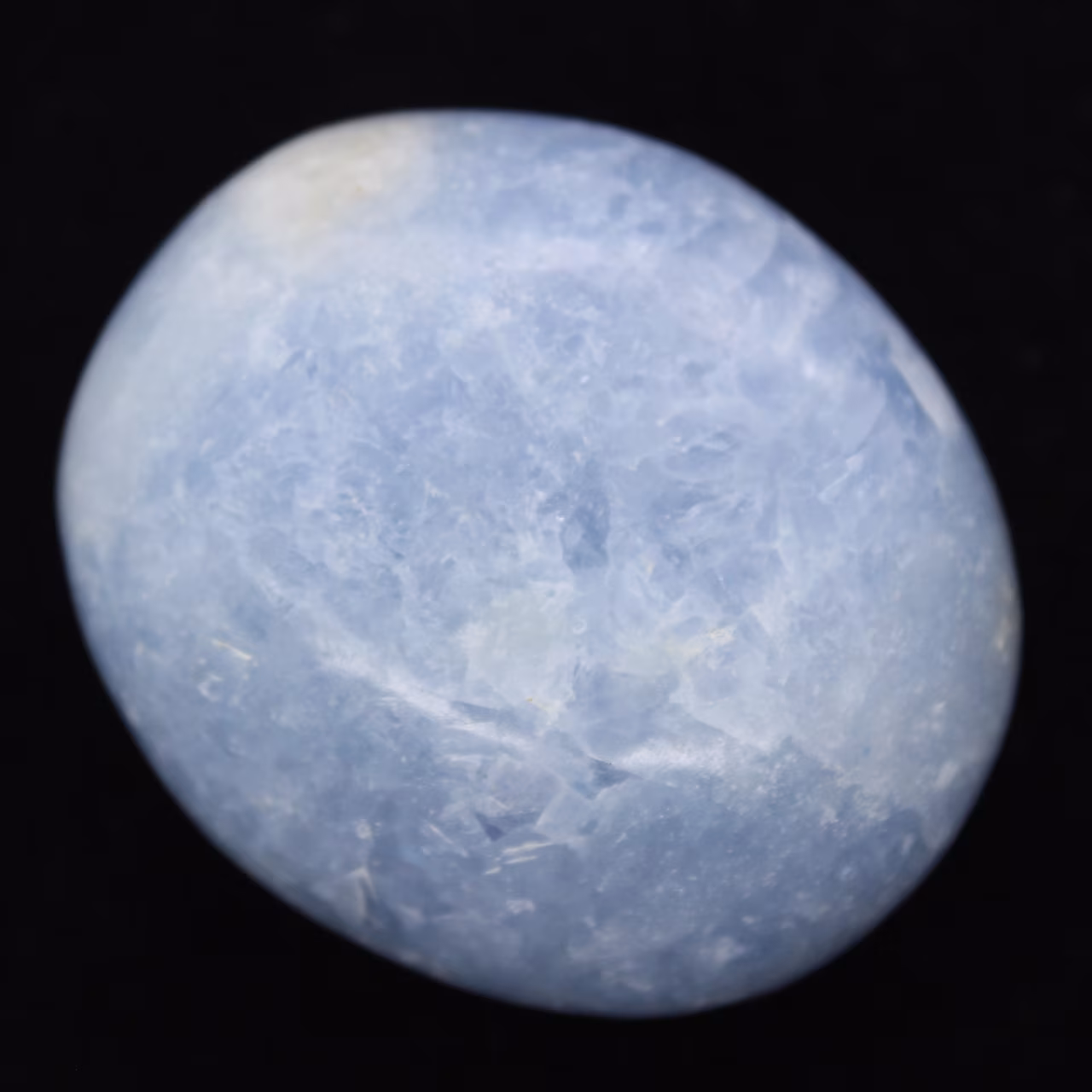 Blue calcite pebbles
