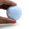 Blue calcite pebbles - 1