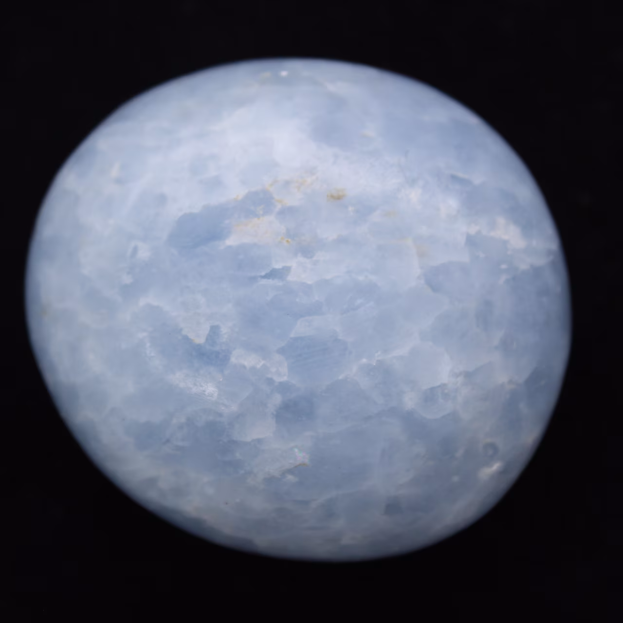 Blue calcite pebbles