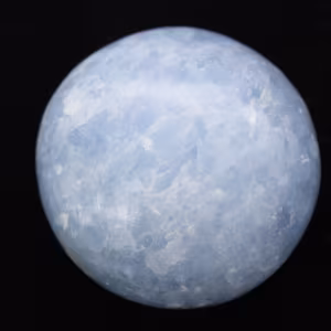 Blue calcite pebbles