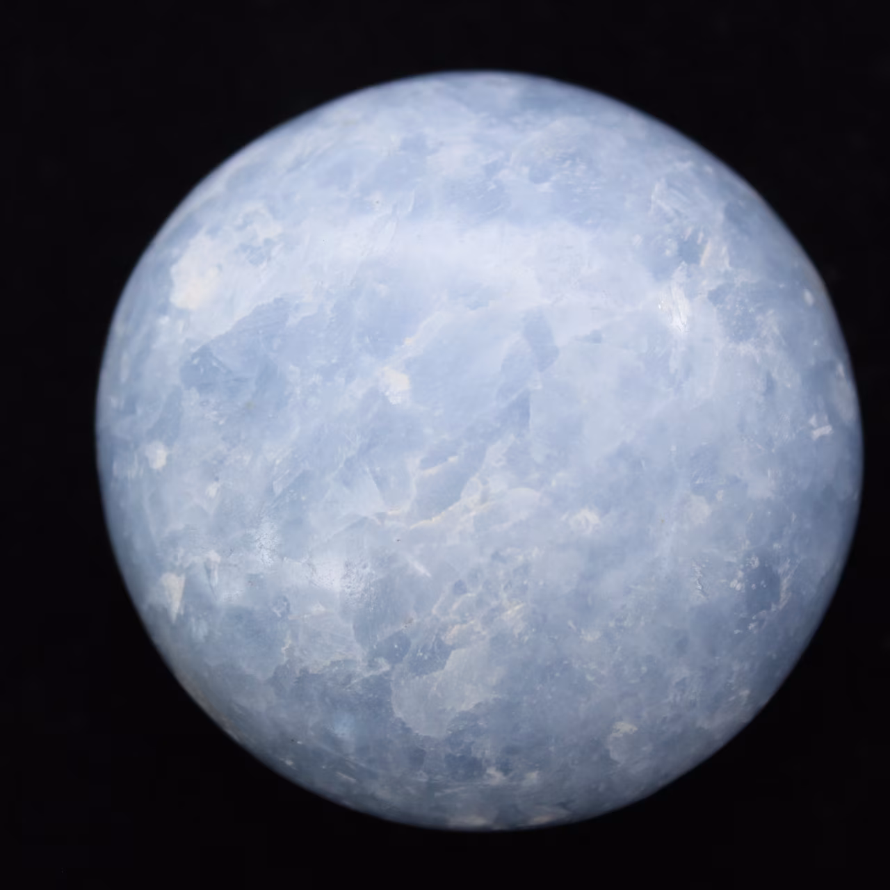 Blue calcite pebbles