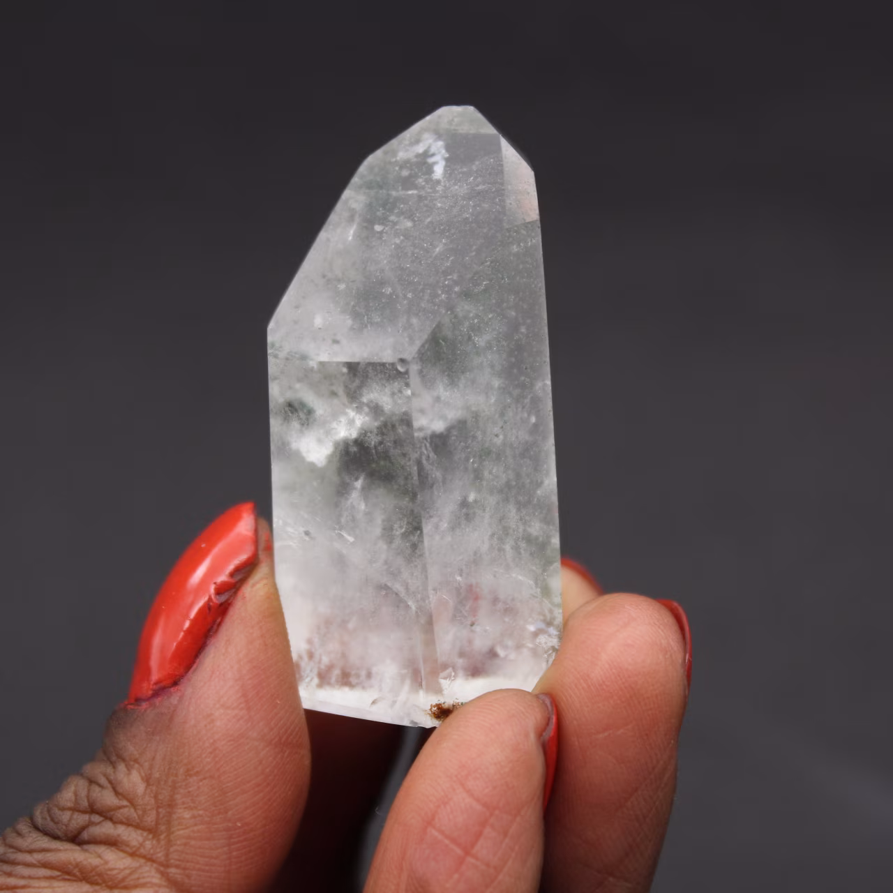 Quartz prism with inclusion