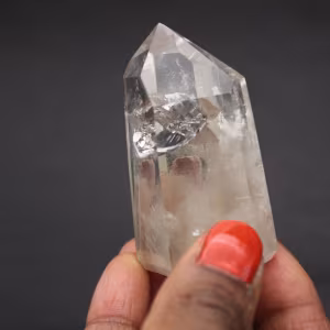Rock crystal with inclusion