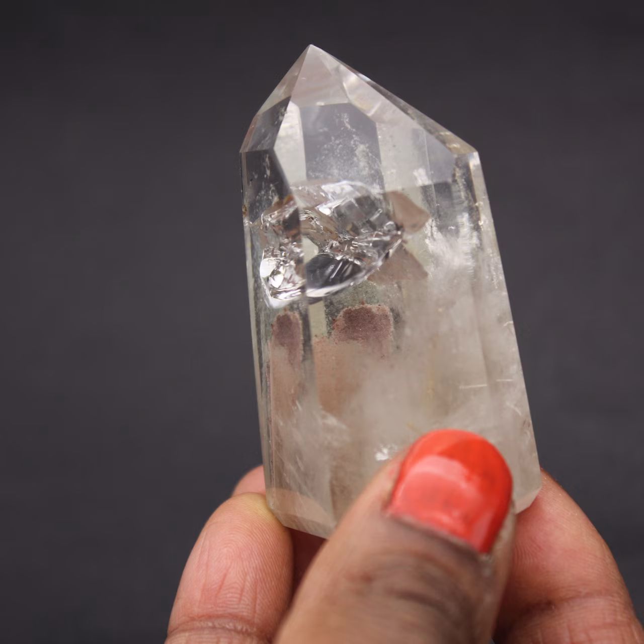 Rock crystal with inclusion