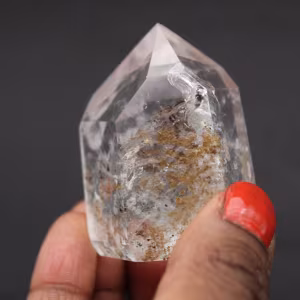 Rock crystal prism with inclusion