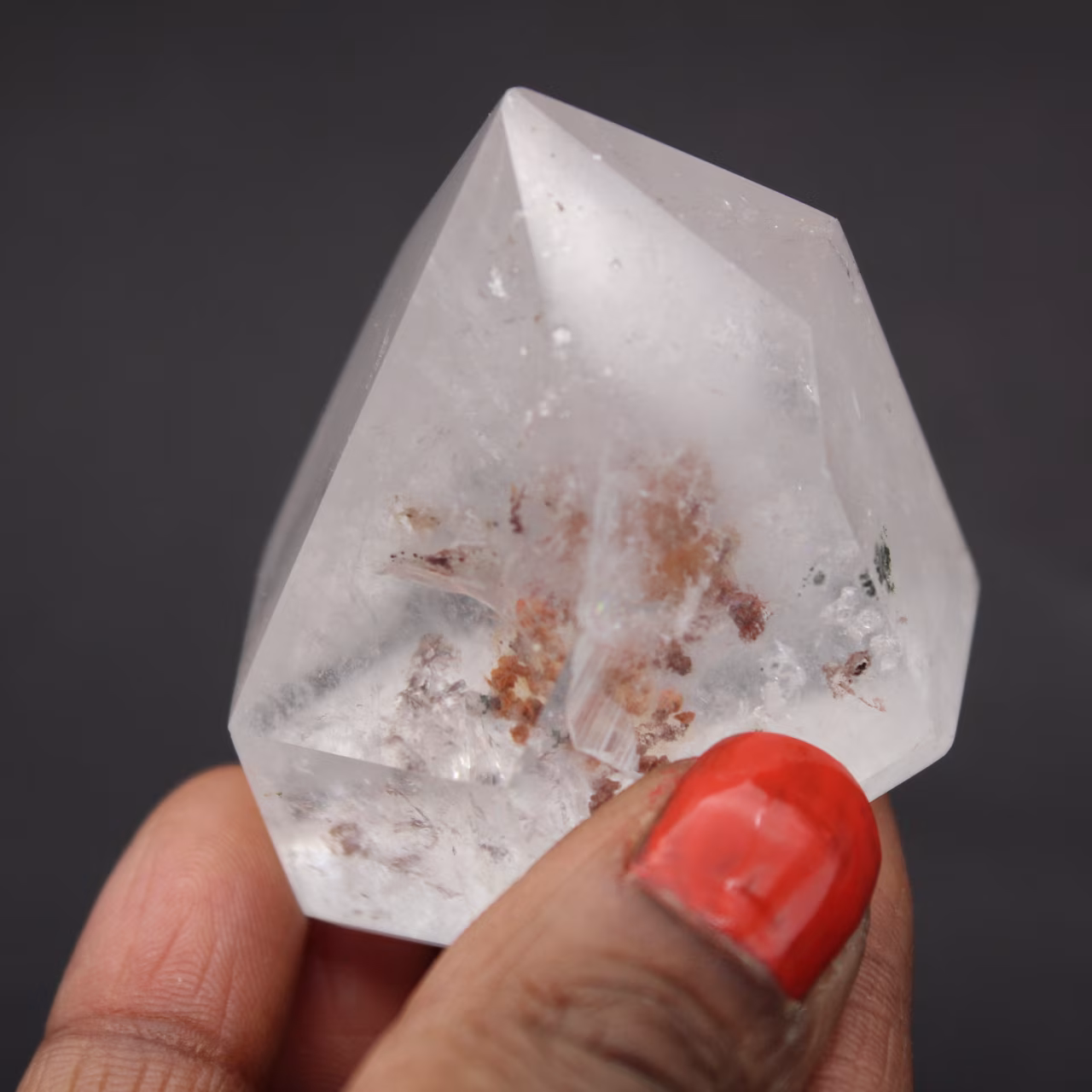 Rock crystal with inclusion