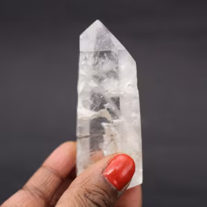 Quartz prism with inclusion