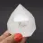 Quartz crystal prism with chlorite inclusion