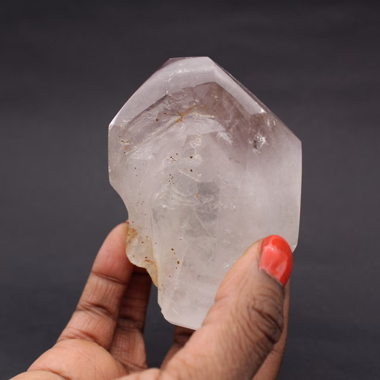 Rock crystal prism