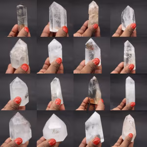 Quartz prism with inclusion