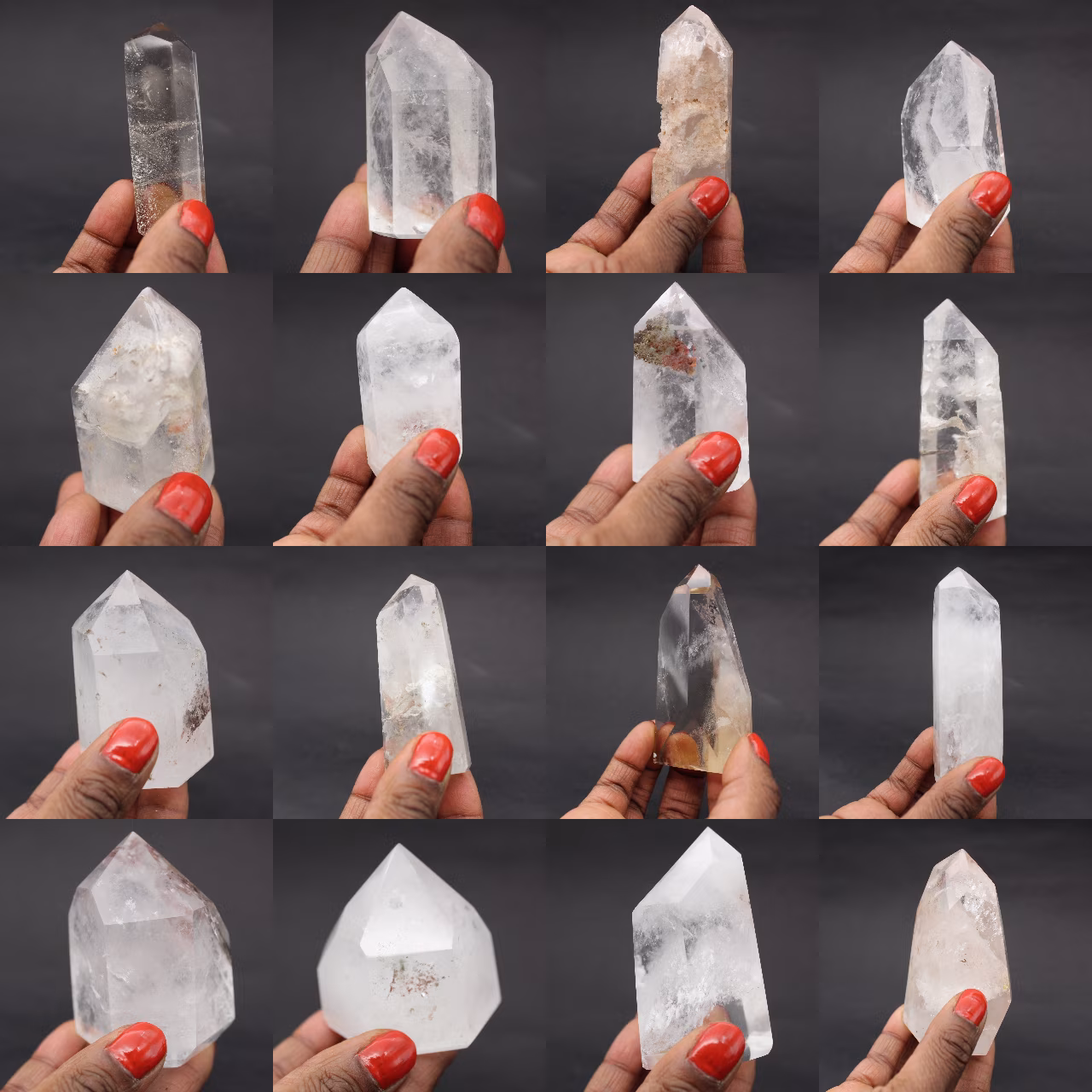 Quartz prism with inclusion