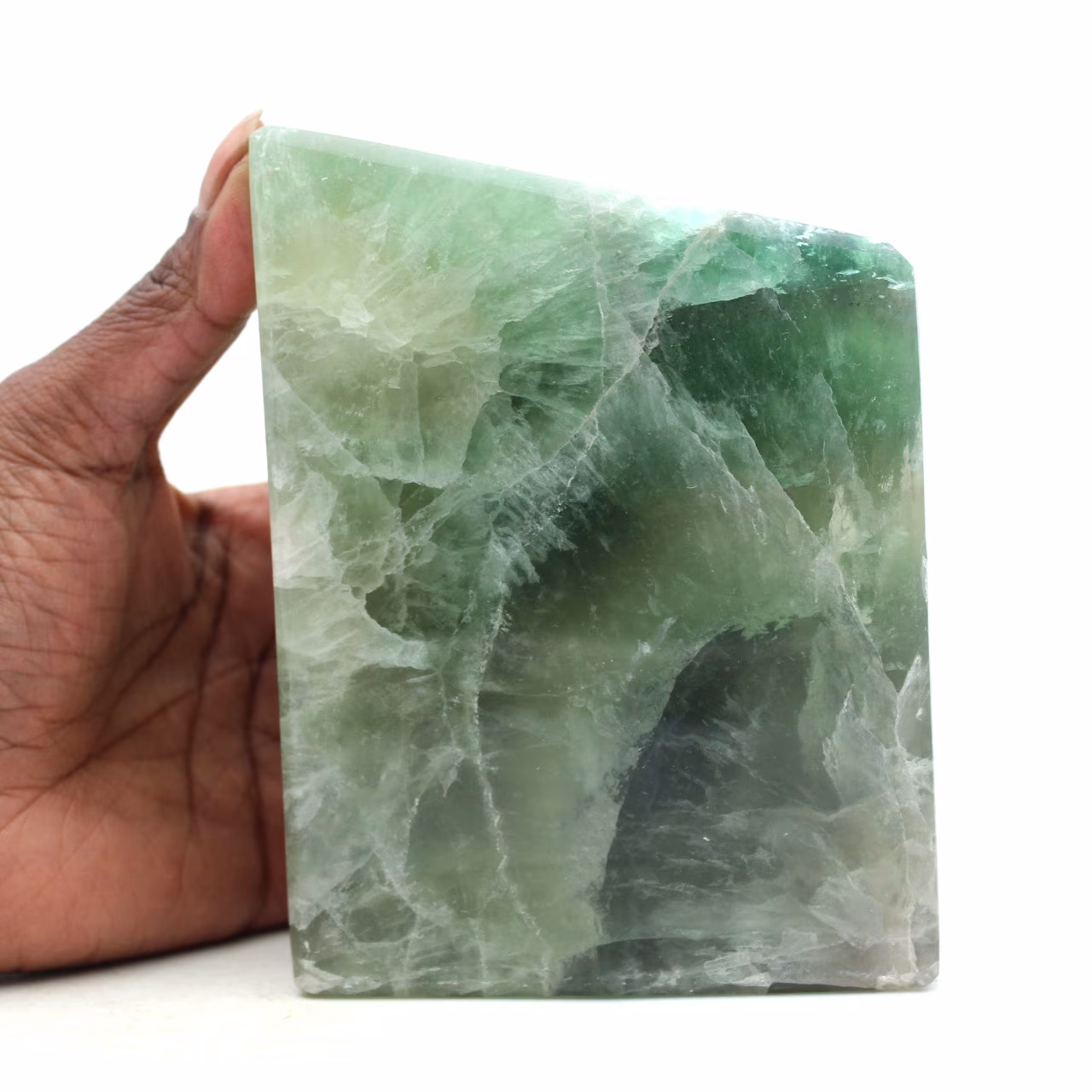 Green Fluorite Hexahedron