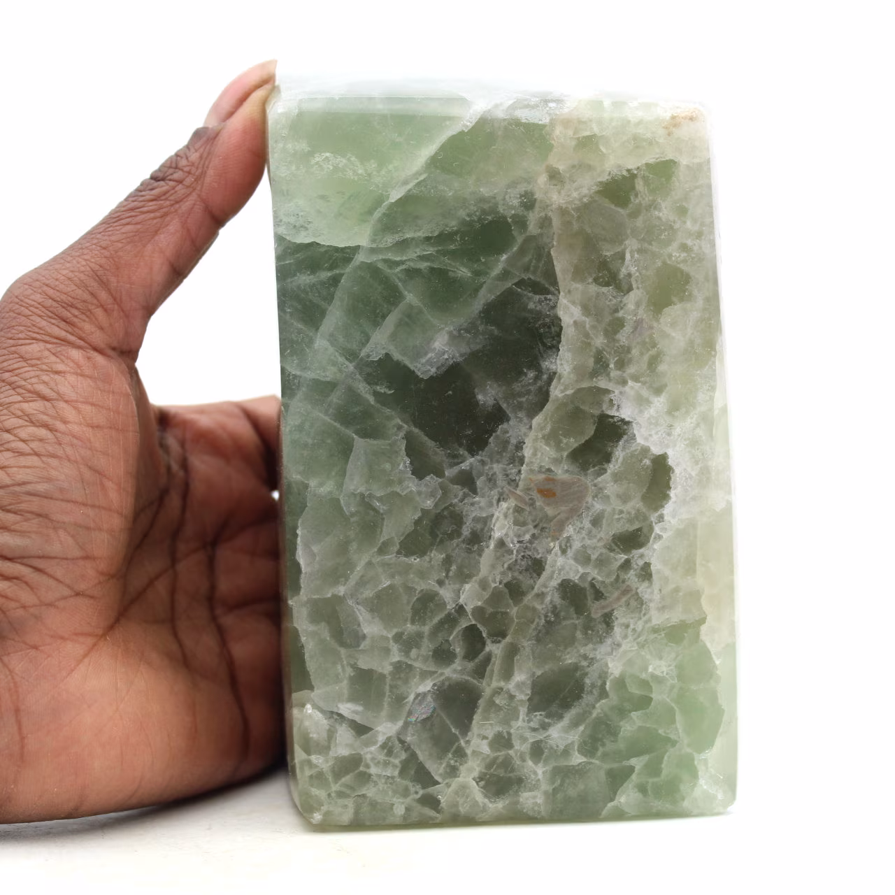 Green Fluorite Heptahedron