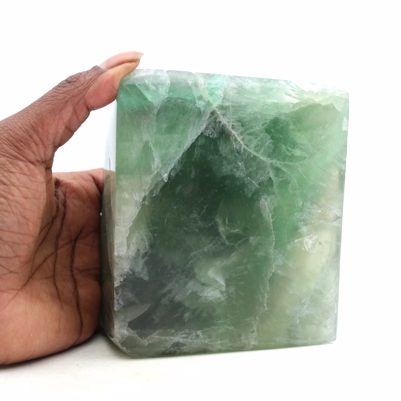 Green Fluorite Octahedron