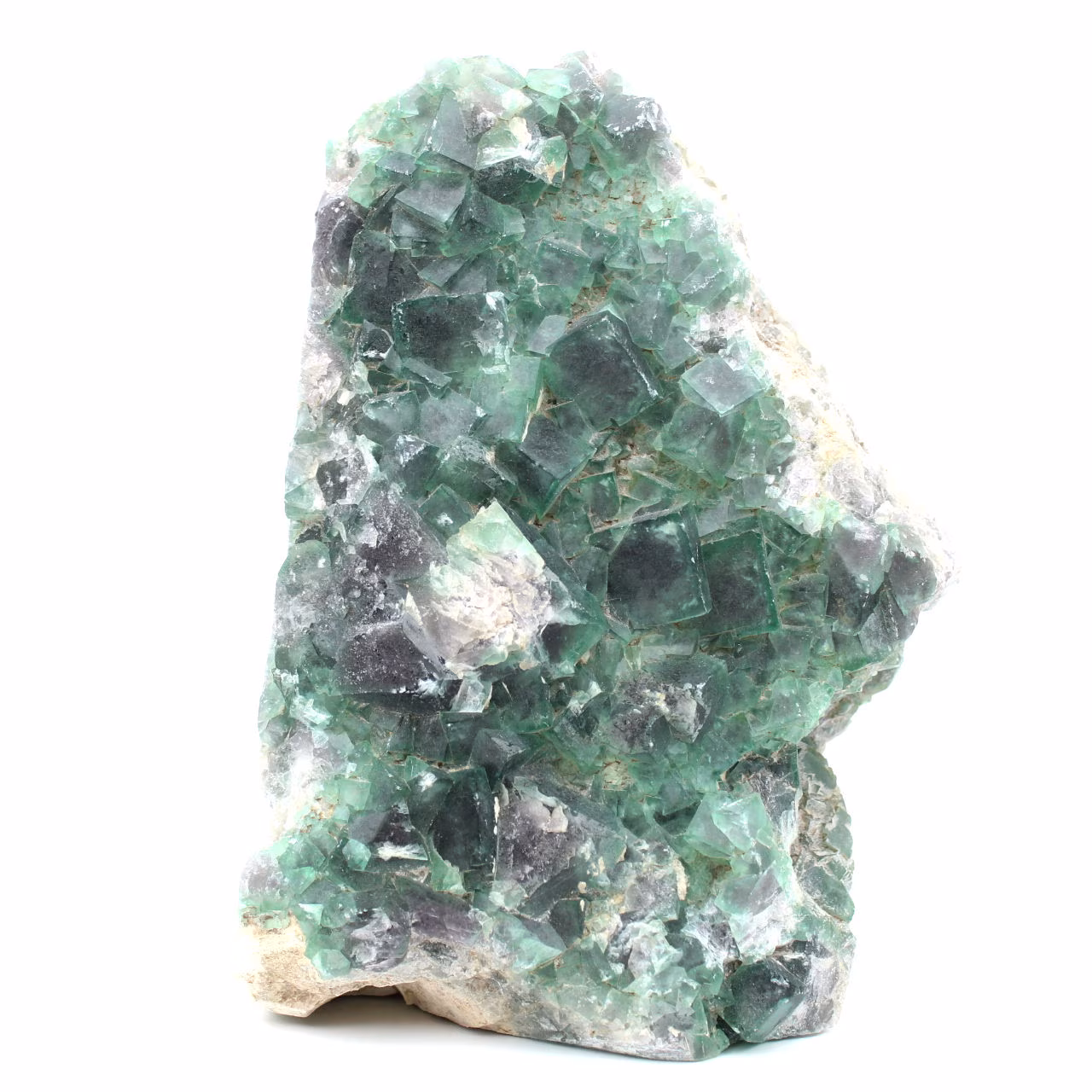 Cubic crystals of fluorite on gangue