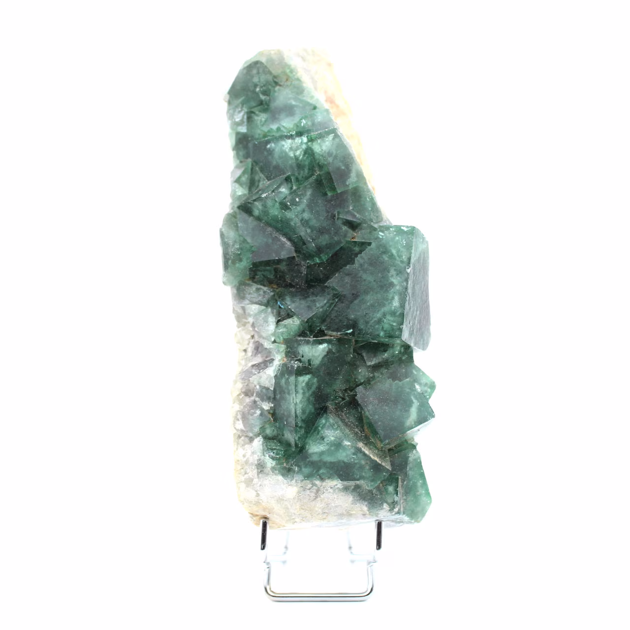 Crystallized natural fluorite stone