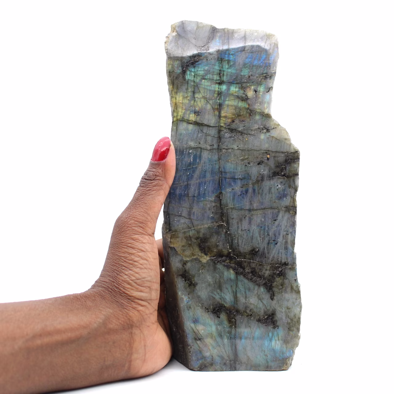 Collection semi-rough labradorite
