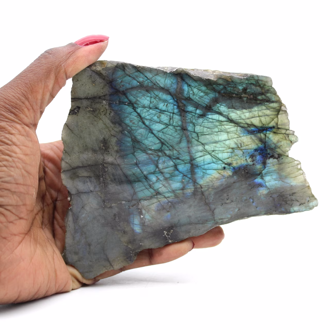 Ornamental semi-rough labradorite