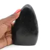 Polished black tourmaline stone - 0